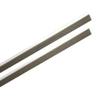 12mm White PVC stick/Pultruded Square Carbon Fiber Tube 12x12mm(OD)x05mm(ID)x60cm(L)-2Pcs.