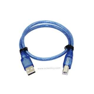 Arduino UNO Cable USB Type-A to Type-B Male 30cm (Blue) best quality