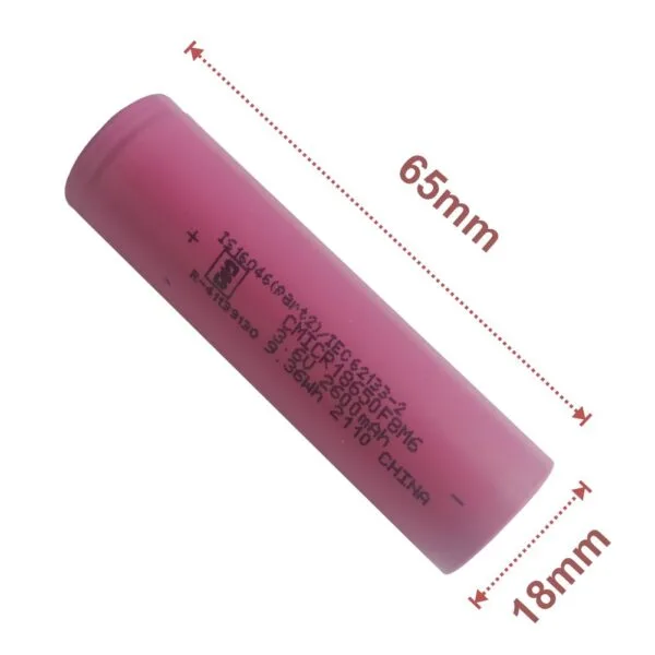 Good Quality 2600mAh (3C) 3.7 V 18650 Rechargeable Lithium Ion Battery/cell Hongli original - Image 3