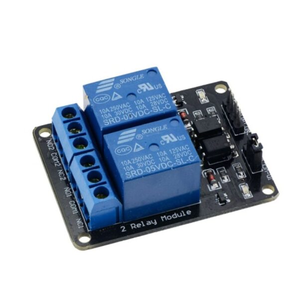 2 Channel 5V Relay Module With Optocoupler Protection