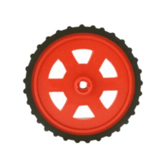 Red BO Motor Wheel 7cm Dia x 1cm Width-Robotics Science Project