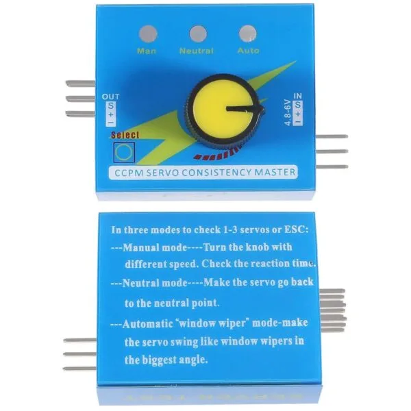 Digital Multi Servo Tester ESC RC Consistency CCPM Master Speed Control Pack of 1 Good quality - Image 4