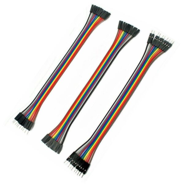 Combo of 3 type Jumper Wire/Cables | F-F | F-M | M-M Breadboard Connecting Wires (10 Units Each) Good quality