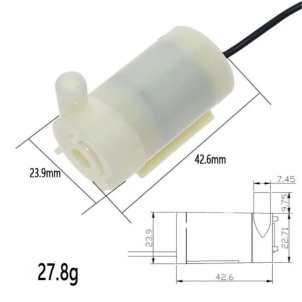 Submersible Mini Water Pump 3-6V DC for Aquariums Fish Tank Pond Fountain Hydroponics Garden good quality - Image 2