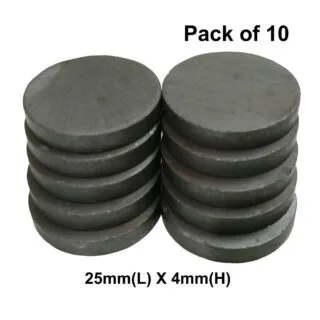 Powerful Ferrite Disc Magnet-25mm X 4mm