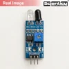 Real high-quality image of Scienticy IR infrared obstacle avoidance sensor module for Arduino and DIY robots.