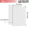 Size dimensions diagram of Scienticy 3mm white PVC sunboard sheet showing 60cm length and 30cm width specifications.